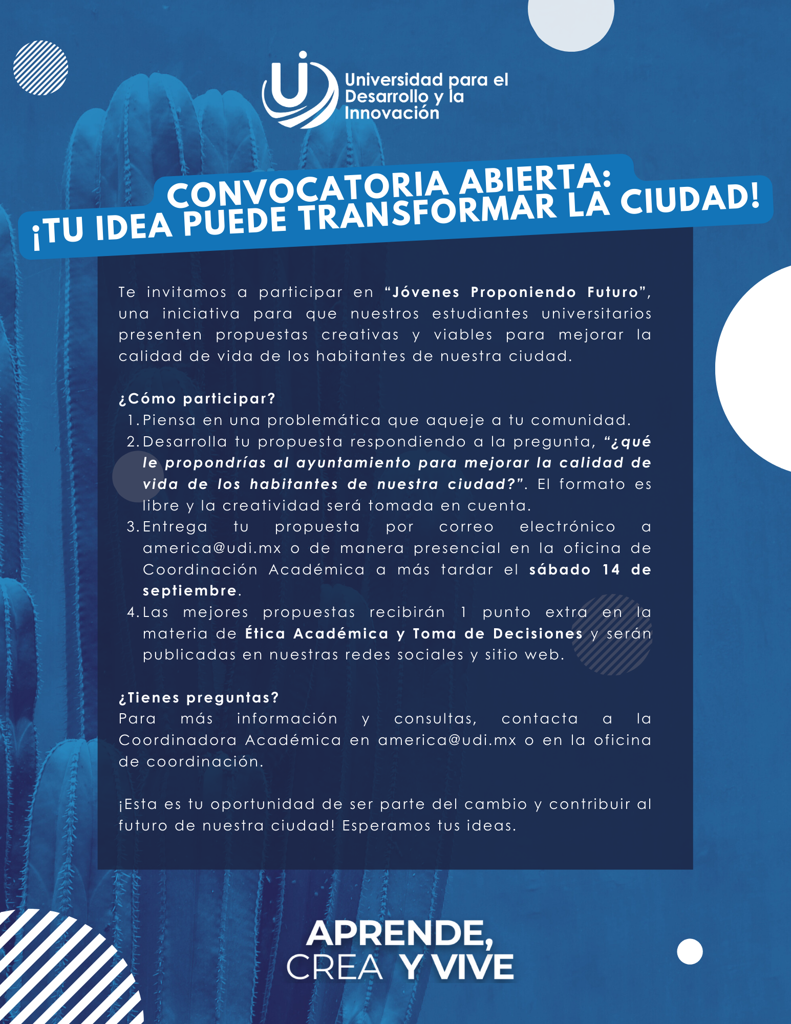 Convocatoria Jóvenes Proponiendo el Futuro